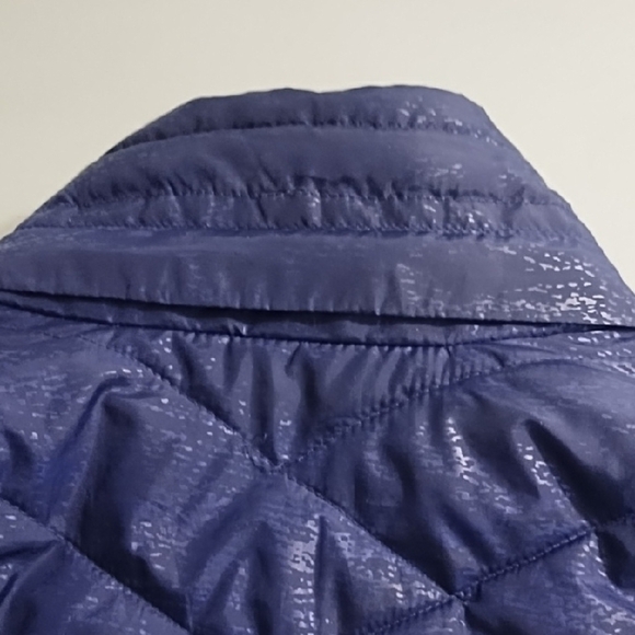 Tek Gear Purple Quilted Puffer Jacket with Chevron Pattern - Picture 11 of 14